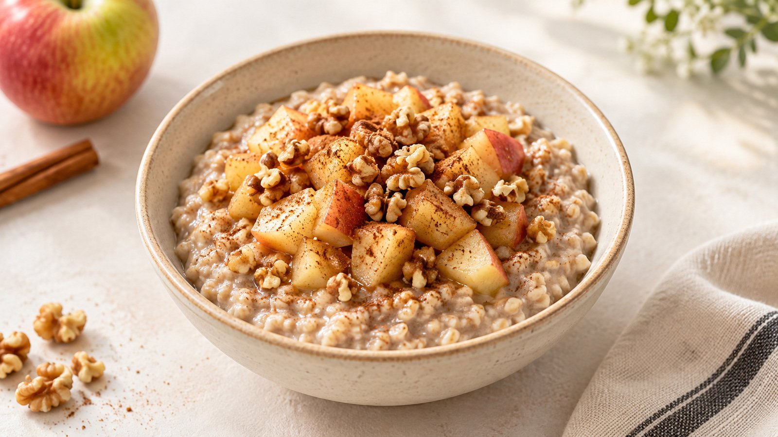 Apple Cinnamon Steel-Cut Oats