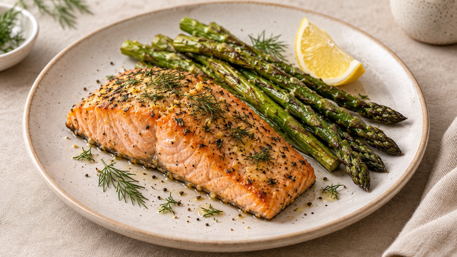Baked Salmon with Asparagus