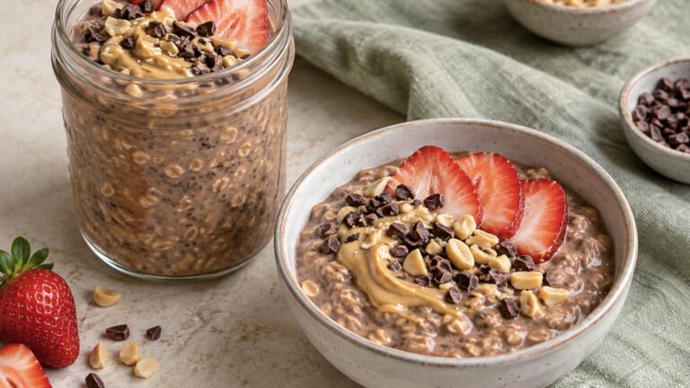Chocolate Peanut Butter Overnight Oats