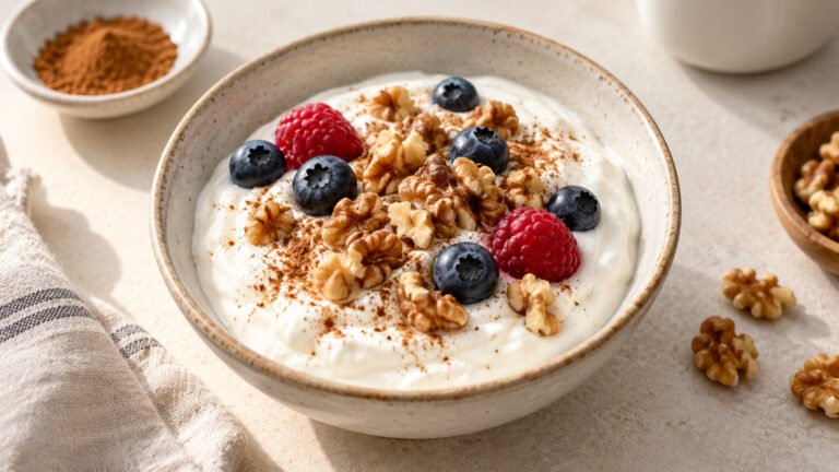Cinnamon Walnut Yogurt Bowl