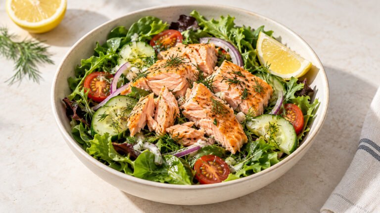 Lemon Dill Salmon Salad