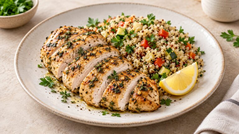 Lemon Herb Chicken with Quinoa
