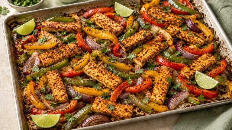 Sheet-Pan Tofu Fajitas